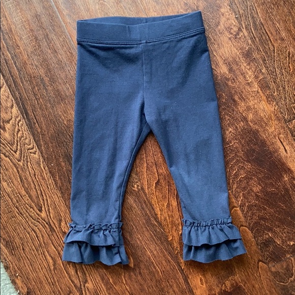 Crewcuts Other - Crewcuts Girls Navy Ruffle Leggings Size 2T